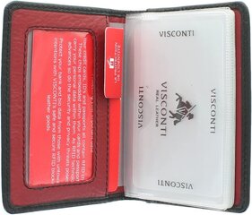 Визитница мужская Visconti VSL-24 Blk/Red цена и информация | Мужские кошельки | pigu.lt