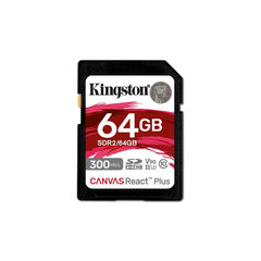 Карта памяти микро-SD с адаптером Kingston SDR2/64GB 64 Гб 8K Ultra HD SDXC UHS-II цена и информация | Карты памяти для телефонов | pigu.lt