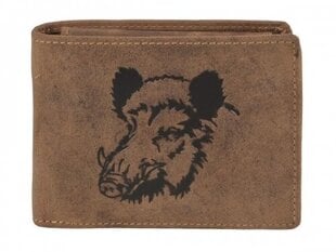 Piniginė su šerno dekoracija Greenburry 1705-Wild Boar-25 234130511 цена и информация | Мужские кошельки | pigu.lt