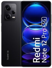 Xiaomi Redmi Note 12 Pro 5G 8/256GB Midnight Black kaina ir informacija | Mobilieji telefonai | pigu.lt