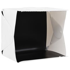 Sulankstoma studijos LED dėžė, balta,40x34x37 cm, plastikas kaina ir informacija | Fotografijos apšvietimo įranga | pigu.lt