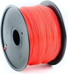 3D plastikas Gembird 3DP-PLA1.75-01-R PLA Red 1,75mm 1kg raudona kaina ir informacija | Išmanioji technika ir priedai | pigu.lt