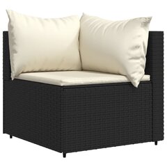 Sodo sofa , juoda цена и информация | Садовые стулья, кресла, пуфы | pigu.lt