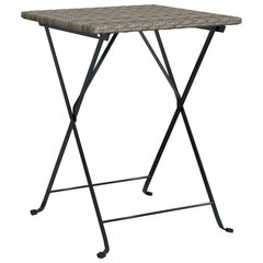 Sulankstomas bistro stalas, pilkas, 55x54x71cm цена и информация | Садовые столы, столики | pigu.lt