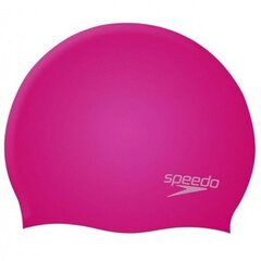 Plaukimo kepuraitė Speedo Plain Moulded, rožinė kaina ir informacija | Plaukimo kepuraitės | pigu.lt
