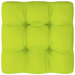Pagalvė sofai iš palečių, šviesiai žalios spalvos, 60x60x12cm kaina ir informacija | Pagalvės, užvalkalai, apsaugos | pigu.lt