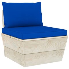 Pagalvėlės sofai iš palečių, 2vnt., mėlynos spalvos kaina ir informacija | Pagalvės, užvalkalai, apsaugos | pigu.lt
