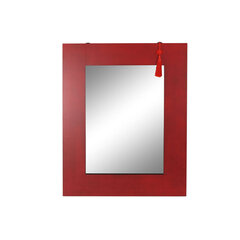 Sieninis veidrodis DKD Home Decor Veidrodis Eglė Raudona Juoda MDF (70 x 2 x 90 cm) kaina ir informacija | Veidrodžiai | pigu.lt