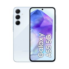 Samsung Galaxy A55 5G 8/256GB, Awesome Iceblue цена и информация | Мобильные телефоны | pigu.lt