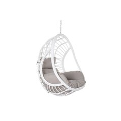 Hanging garden armchair DKD Home Decor 90 x 70 x 110 cm Pilka Metalinis sintetinis rotangas Balta kaina ir informacija | Lauko baldų komplektai | pigu.lt