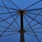 Sodo skėtis nuo saulės su stulpu, 200x130 cm, mėlynas цена и информация | Skėčiai, markizės, stovai | pigu.lt