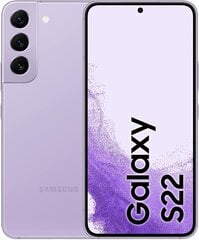 Samsung Galaxy S22 5G Dual Sim 8/256GB, Purple SM-S901BLVG цена и информация | Мобильные телефоны | pigu.lt
