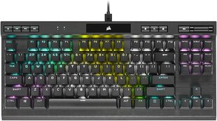 Игровая клавиатура Corsair K70 RGB TKL Cherry MX Speed, черная цена и информация | Клавиатуры | pigu.lt