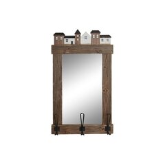 Настенное зеркало DKD Home Decor 85,7 x 5,7 x 87,6 cm Стеклянный Позолоченный Металл Лист растения цена и информация | Зеркала | pigu.lt