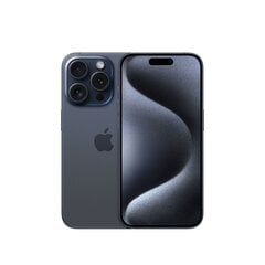 Apple iPhone 15 Pro 15,5 cm (6.1") Dviguba SIM jungtis iOS 17 5G C tipo USB 512 GB Titanas, Mėlyna цена и информация | Мобильные телефоны | pigu.lt