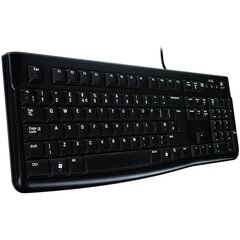 Laidinė klaviatūra Logitech K120, juoda kaina ir informacija | Klaviatūros | pigu.lt