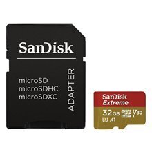 Карта памяти SanDisk Extreme microSDHC 32GB 100/60 МБ / с V30 A1 U3 4K цена и информация | Карты памяти для телефонов | pigu.lt