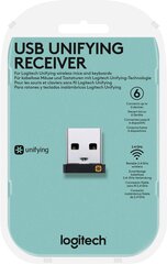 Logitech USB Unifying 910-005931, черный/серебристый цена и информация | Мыши | pigu.lt