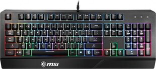 Игровая клавиатура Gaming MSI Vigor GK20 Испанская Qwerty Чёрный LED RGB цена и информация | Клавиатуры | pigu.lt