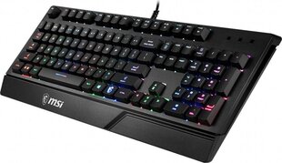 Игровая клавиатура Gaming MSI Vigor GK20 Испанская Qwerty Чёрный LED RGB цена и информация | Клавиатуры | pigu.lt