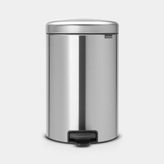 Brabantia šiukšliadėžė NewIcon, 20 l, matinė, pilka kaina ir informacija | Šiukšliadėžės | pigu.lt