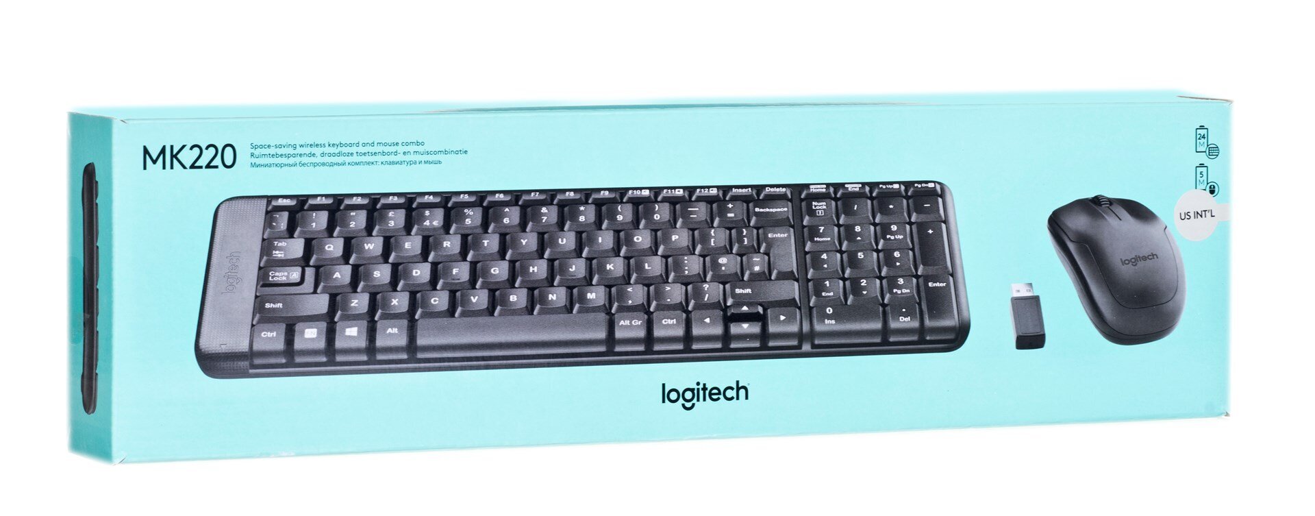 Logitech MK220 kaina ir informacija | Klaviatūros | pigu.lt