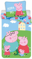 Peppa Pig House Комплект детского постельного белья (small) 100×135 cm, 40×60 cm цена и информация | Детское постельное бельё | pigu.lt