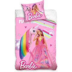 Vaikiškas patalynės komplektas Barbie, 140x200, 2 dalių kaina ir informacija | Patalynė kūdikiams, vaikams | pigu.lt