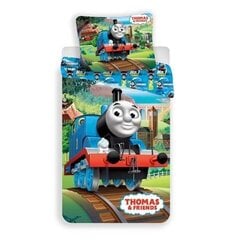 Patalynės komplektas Thomas &amp; Friends 140 x 200 cm + pagalvės užvalkalas 70 x 90 cm. цена и информация | Детское постельное бельё | pigu.lt