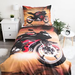 Vaikiškas dvipusis patalynės komplektas Motorbike Red, 140x200, 2 dalių kaina ir informacija | Patalynė kūdikiams, vaikams | pigu.lt