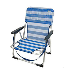 Sulankstoma Kėdė 55 x 35 x 72 cm Balta Tamsiai mėlyna kaina ir informacija | Lauko baldų komplektai | pigu.lt