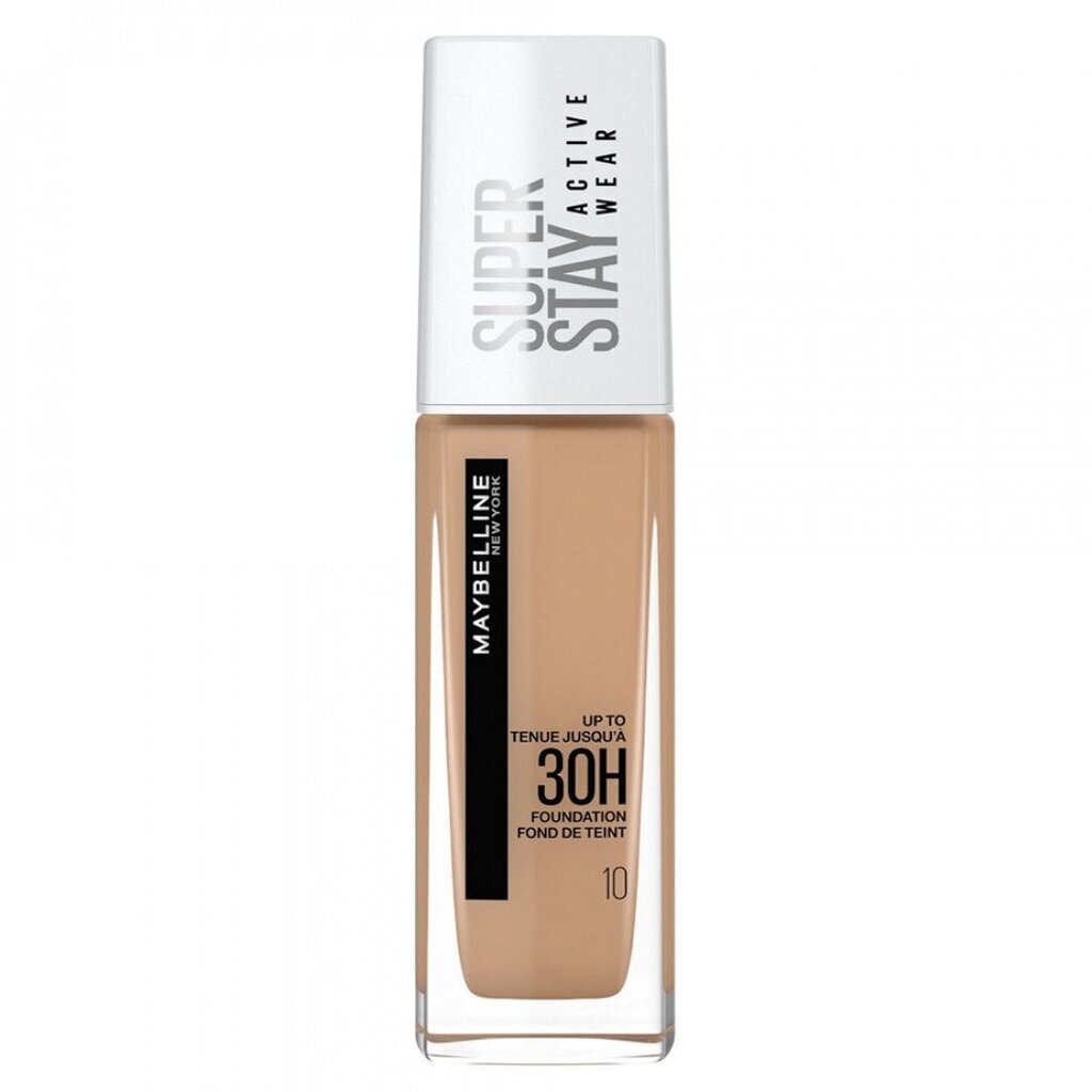 Skystas makiažo pagrindas Maybelline SuperStay 30H,10 Ivory, 30 ml цена и информация | Makiažo pagrindai, pudros | pigu.lt