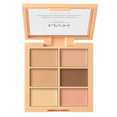 Koreguojamoji veido paletė Nyx Professional Makeup Conceal Correct Contour, 3CP01 Light, 6 x 1.5 g kaina ir informacija | Makiažo pagrindai, pudros | pigu.lt