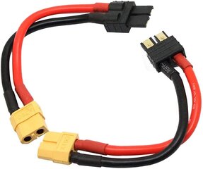 2 vnt. 12AWG su XT60 moteriška jungtimi Silikoninis kabelio adapteris, suderinamas su Traxxas RC LiPO NiMH ESC įkrovikliu, 10CM kaina ir informacija | Išmanioji technika ir priedai | pigu.lt