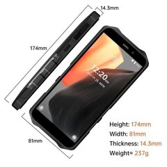 Oukitel WP12 Pro 4/64GB, Black kaina ir informacija | Mobilieji telefonai | pigu.lt