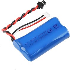 1 vnt. 1500 mAh 7,4 V 2S Lipo baterija U12A S033G Q1 H101 su SM-2P jungtimi, skirta Rc žaislams, valtims, automobiliams, dronams kaina ir informacija | Išmanioji technika ir priedai | pigu.lt