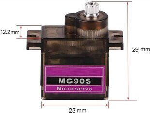 MG90S Micro Servomotor kaina ir informacija | Išmanioji technika ir priedai | pigu.lt