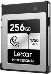 Карта памяти Lexar CFexpress 256GB Professional R1750/W1000 цена и информация | Карты памяти для телефонов | pigu.lt