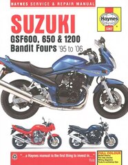 Suzuki GSF600, 650 &amp; 1200 Bandit Fours (95-06): 95-06 kaina ir informacija | Kelionių vadovai, aprašymai | pigu.lt