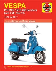 Vespa P/PX125, 150 &amp; 200 Scooters (incl. LML Star 2T) (78-17) 11th New edition kaina ir informacija | Kelionių vadovai, aprašymai | pigu.lt