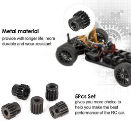 13T 14T 15T 16T 17T 48Dp 3.175Mm veleno pavarų modulio krumpliaračių krumpliaračiai bešepetėliniam varikliui 1: 10 1/10 Rc Monster/Buggy/Camion kaina ir informacija | Išmanioji technika ir priedai | pigu.lt