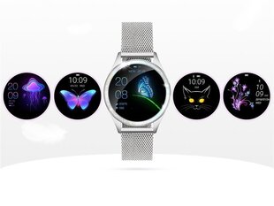 G. Rossi Beauty &amp; Fit 2 G.RSWBF2-3C1-2 Silver + Black kaina ir informacija | Išmanieji laikrodžiai (smartwatch) | pigu.lt