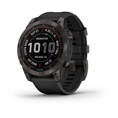 Garmin fēnix® 7 Sapphire Solar Black DLC Titanium/Black kaina ir informacija | Išmanieji laikrodžiai (smartwatch) | pigu.lt