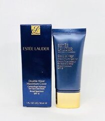 Makiažo pagrindas veidui ir kūnui Estee Lauder Double Wear Maximum Cover SPF15 30 ml, N1 Ivory Nude цена и информация | Пудры, базы под макияж | pigu.lt