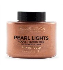 Придающая сияние рассыпная пудра Makeup Revolution London Pearl Lights Loose Highlighter 42 г цена и информация | Бронзеры (бронзаторы), румяна | pigu.lt