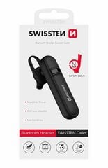 Swissten Caller Bluetooth 5.0 laisvų rankų įranga, Juoda kaina ir informacija | Laisvų rankų įranga | pigu.lt