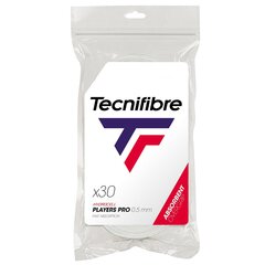 Teniso rakečių apvijos Tecnifibre PLAYERS PRO, 30 vnt, Baltas kaina ir informacija | Lauko teniso prekės | pigu.lt