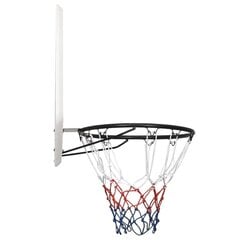 Krepšinio lenta su lanku , balta, 90x60x2cm цена и информация | Баскетбольные щиты | pigu.lt