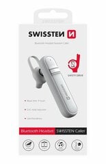 Swissten Caller Bluetooth 5.0 laisvų rankų įranga, Balta kaina ir informacija | Laisvų rankų įranga | pigu.lt