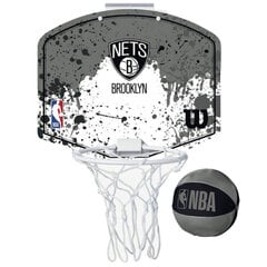 Wilson NBA Brooklyn Nets Mini Hoop, mini krepšinio lenta tinkama patalpose kaina ir informacija | Krepšinio lentos | pigu.lt